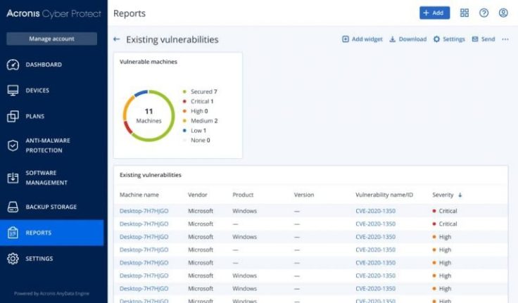 interface cyber backup